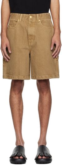 Solid Homme Tan Hammer Loop Shorts