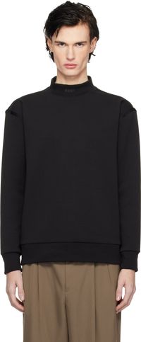 BOSS Black Mock Neck Sweatshirt