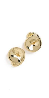 Jenny Bird Rio Button Earrings Gold One Size