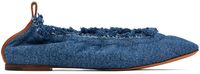 Lanvin Blue Denim Ballerina Flats