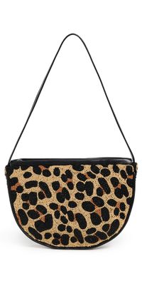 SIMONMILLER Belo Half Moon Bag Leopard One Size