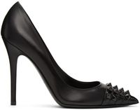 Valentino Garavani Escarpins noirs Alcove en cuir à clous