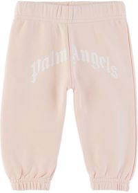 Palm Angels Bébé | Pantalon de détente rose à logo imprimé