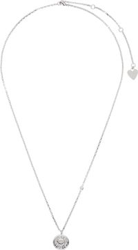 Acne Studios Silver Logo Pendant Necklace