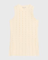 Eddie Sleeveless Cutout Merino Wool Top