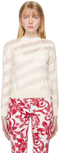 Gimaguas White Zebara Sweater