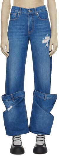 JW Anderson Blue Bucket Jeans