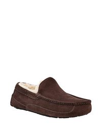 Men's Ascot Suede Slippers - Brown - Size 10