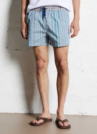 Paul Smith - Short de bain rayé - Taille L - Bleu