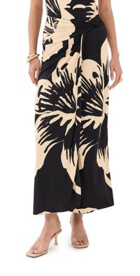 Johanna Ortiz Luminosity Ankle Skirt BLACK / ECRU 4