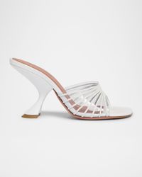 Mookie Multi-Strap Clear Mule Sandals