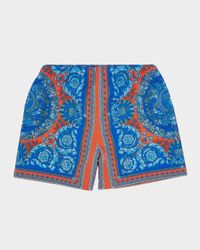 Boy's Barocco Swim Shorts, Size 12M-5