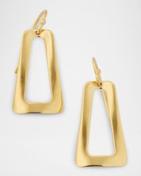 18K Classico Small Wavy Open Shape Earrings