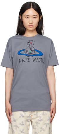 Vivienne Westwood T-shirt 'Anti-Waste' gris
