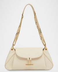 Tara Chain Shoulder Bag in Grain Leather