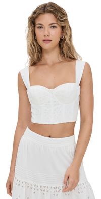 Hemant and Nandita Corset Top Off White XL