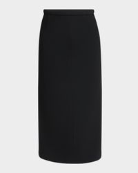 Long Pencil Skirt with Slit