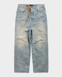 Men's Baggy Paneled Jeans