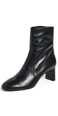 Stuart Weitzman Babette Zip Bootie 60mm Black 8.5