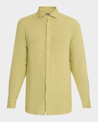 Men's Antonio Linen Casual Button-Down Shirt