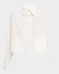 Svago Cropped Boxy Cotton Shirt