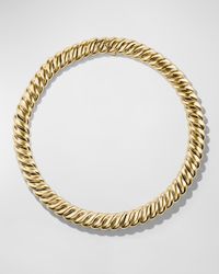 Sculpted Cable Necklace in 18K Gold, 14mm, 18"L