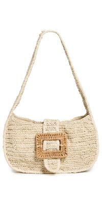 PAMELA MUNSON The Petite Avis Shoulder Bag Natural One Size