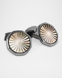 Men's Gunmetal Mother-Of-Pearl Cufflinks