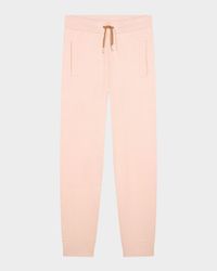 Girl's Striped Trim Knit Trousers, Size 14