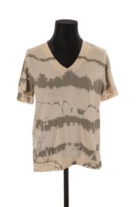 Chloe Stora - Seconde Main - T-shirt en coton - Taille S - Beige