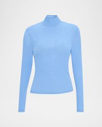 Wyeth Ribbed Turtleneck Top