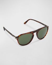 Men's Keyhole Bridge Round Sunglasses
