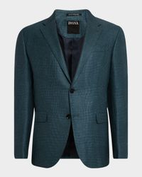 Men's Tonal Plaid Sport Coat