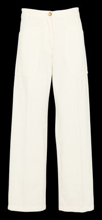 Momoni - Jean large en coton - Taille 46 - Beige