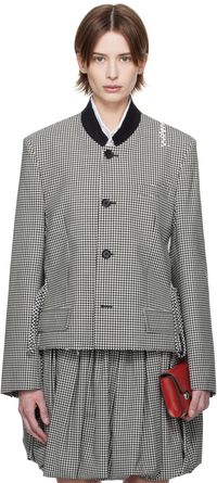 Marni Black & White Gingham Jacket