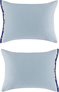 Bode Blue & White Seedling Stripe Pillowcase Set