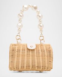 Page Pearly Rattan Shoulder Bag