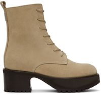 BY FAR Beige Cobain Boots
