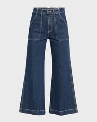 Theodora Cropped Wide-Leg Jeans