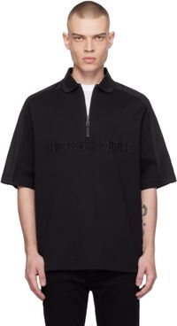Versace Jeans Couture Polo noir à logo gothique