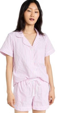 BedHead PJs Classic Stripe Pajama Set Pink Stripe M