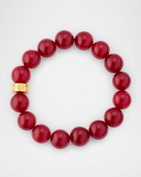 Ruby Quartz Stretch Bracelet