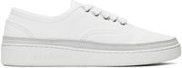A.P.C. White Plain Simple Sneakers
