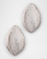 Erin Earrings, Silvertone