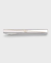 Men's Gucci Tag Tie Bar, 60x60mm Silver