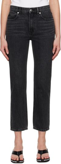 Alexander Wang Black OG High-Rise Stovepipe Jeans