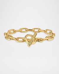 Madison Bracelet with Toggle in 18K Gold, 8.5mm