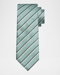 Men's Diagonal Striped Tie