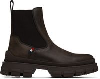 Moncler Brown Hevea Chelsea Boots