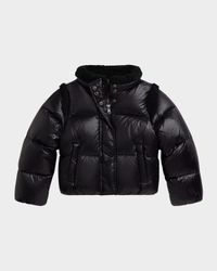 Girl's Recycled Nylon Taffeta Down Puffer Jacket, Size 2-6X